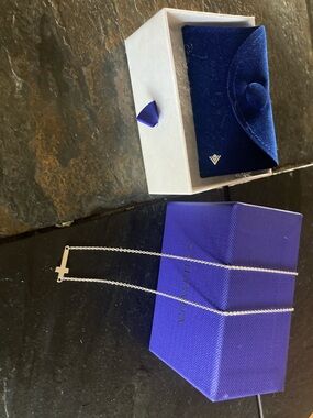 Silpada Simplex Silver Cross Necklace with Lobster Clasp